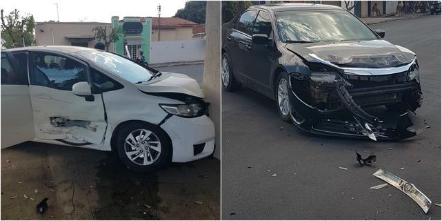 Leitor registra acidente entre dois carros no bairro Lapa 