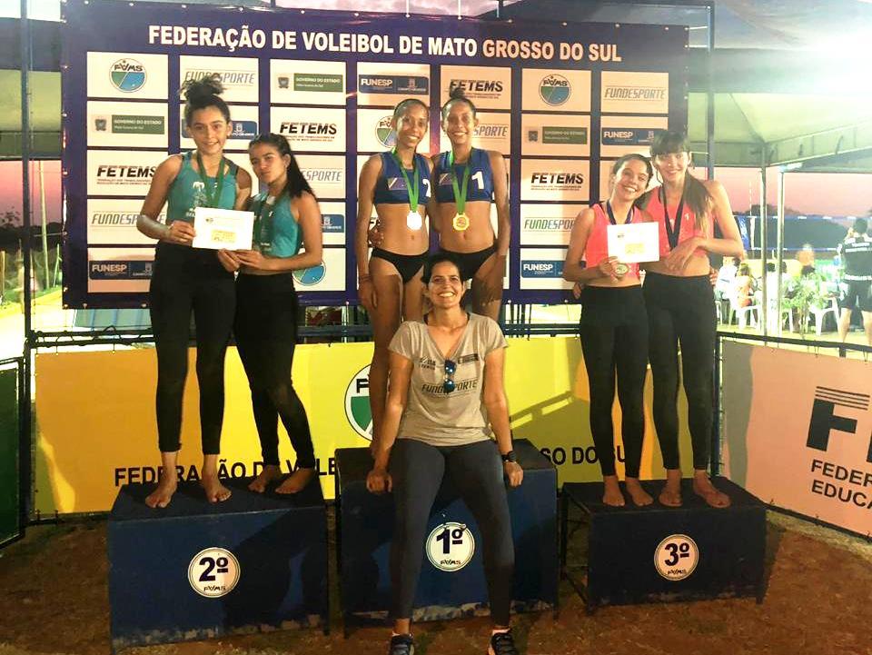 Atletas de Três Lagoas conquistam medalhas na 4ª Etapa do Circuito Estadual de Vôlei de Praia