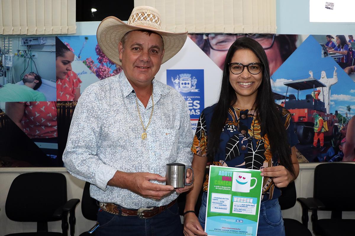 Campanha “adote uma caneca” é iniciada na Prefeitura de Três Lagoas