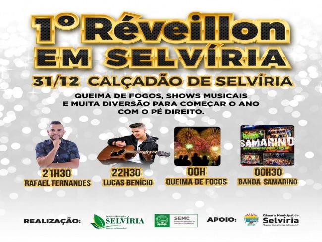 Réveillon na Selvíria terá queima de fogos e apresentação de vários cantores Réveillon na Selvíria terá queima de fogos e apresentação de vários cantores