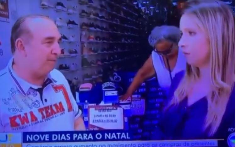 Repórter da Globo desmaia ao vivo no meio de entrevista na rua Repórter da Globo desmaia ao vivo no meio de entrevista na rua