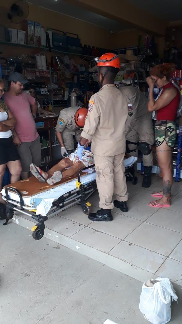 Idoso fica ferido em acidente na Rua Egídio Thomé, em Três Lagoas 
