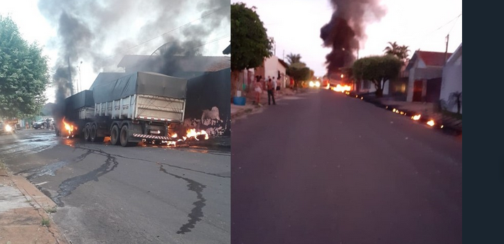 Carreta é incendiada em Paranaíba e perícia encontra indicio de ação criminosa