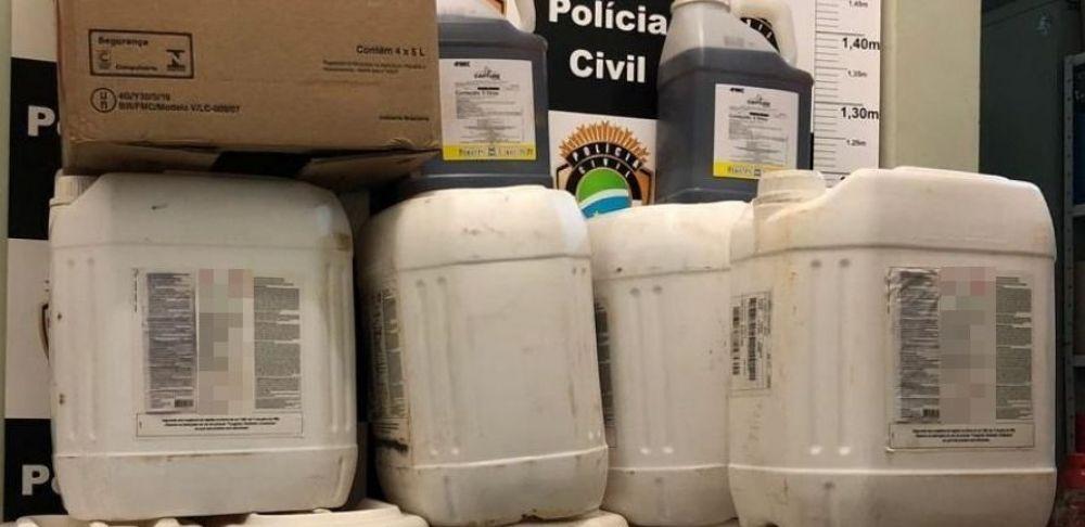 Galões de defensivos agrícolas são furtados de fazenda em Três Lagoas Galões de defensivos agrícolas são furtados de fazenda em Três Lagoas