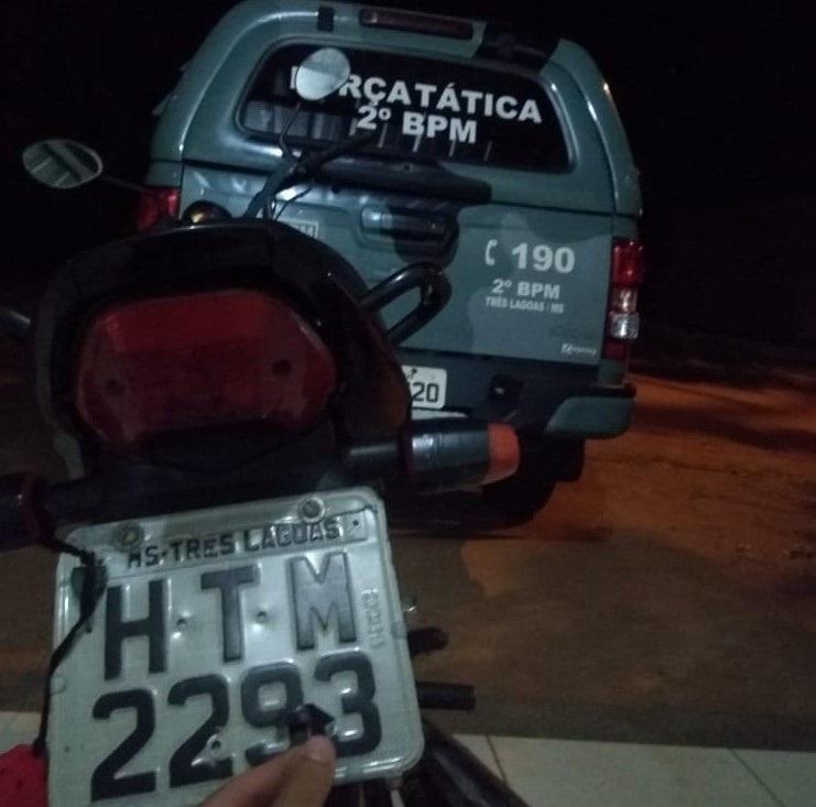 Jovem é preso com moto adulterada e revela que comprou veículo por R$ 1 mil do 