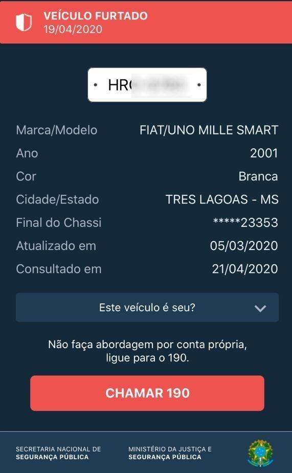 Mesmo sem combustível, Fiat Uno é furtado no bairro Carandá Mesmo sem combustível, Fiat Uno é furtado no bairro Carandá
