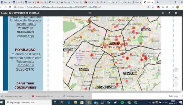 Com dois novos casos confirmados, Campo Grande tem 70 infectados por coronavírus