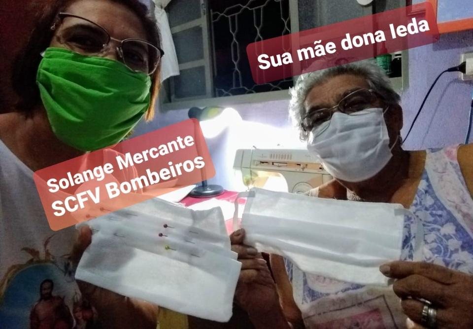 Confecção de máscaras é realizada pelo projeto “Corrente do Bem” em Três Lagoas 