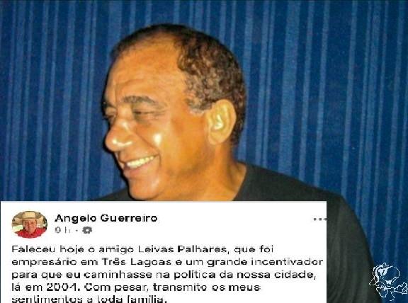 Prefeito de Três Lagoas lamenta a morte de Leivas Palhares