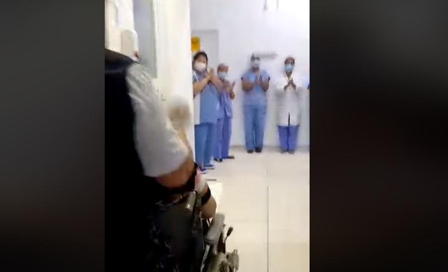 Sob aplausos, mais uma paciente curada da Covid-19 recebe alta e deixa hospital em Três Lagoas