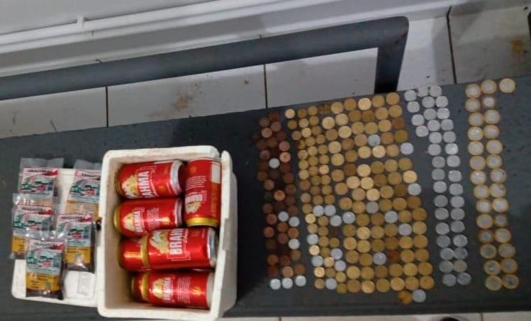 Ladrão que furtou “Luzes Bar” é preso e já havia consumido cervejas levadas do estabelecimento