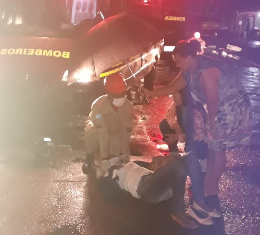 Mulher fica ferido em acidente de trânsito no bairro Paranapungá 