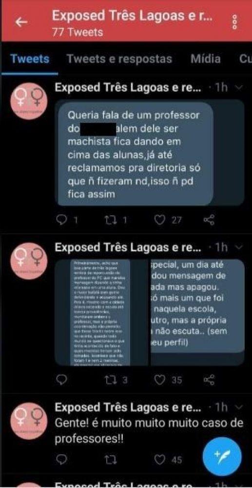 Acusado de assédio no Twitter, inspetor de alunos procura a delegacia em Três Lagoas