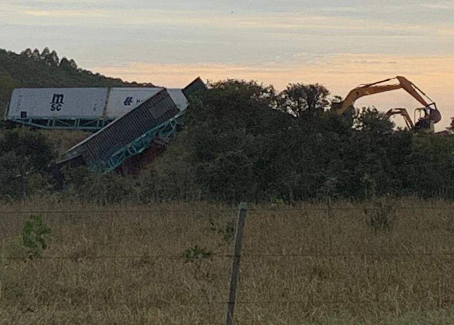 Sabotagem pode ter sido causa de descarrilamento de trem entre Chapadão do Sul e Cassilândia