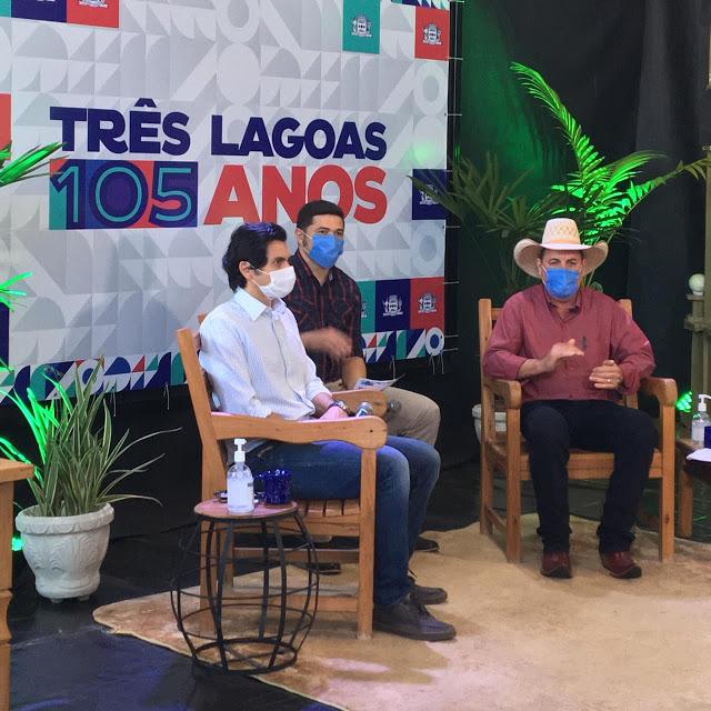 Três Lagoas chega aos 105 anos com festa online e diversos presentes para a população