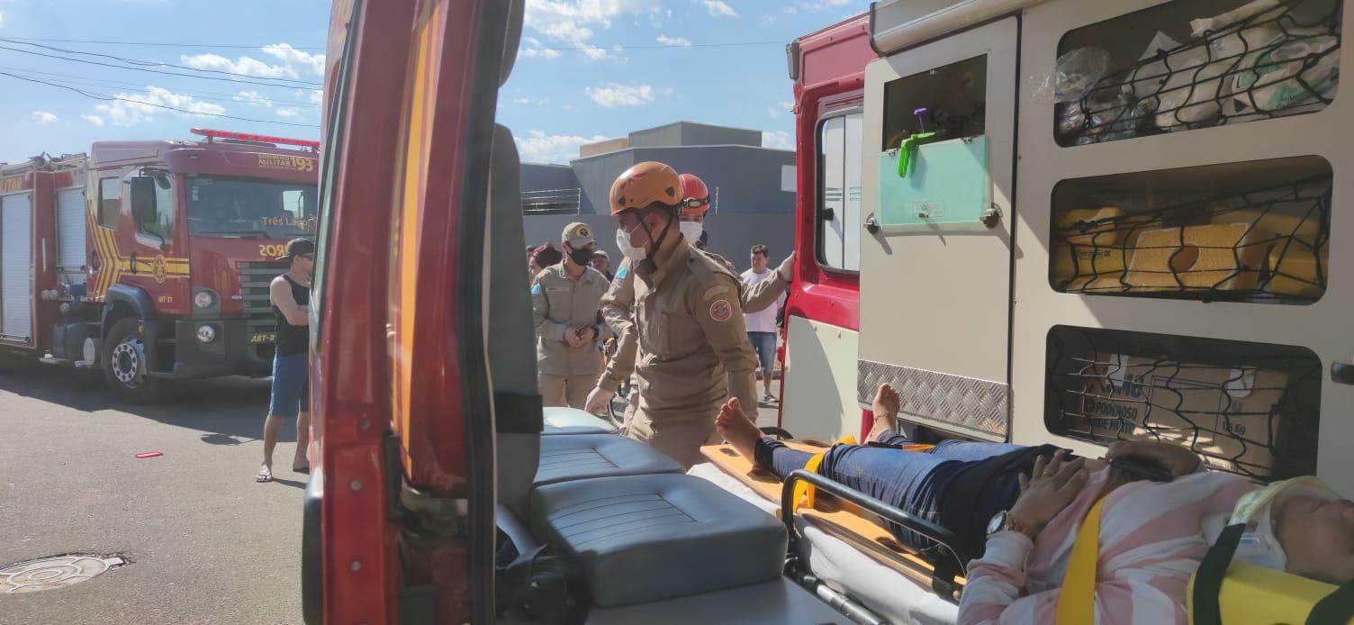 Acidente no Nova Três Lagoas mobiliza equipes do Corpo de Bombeiros 