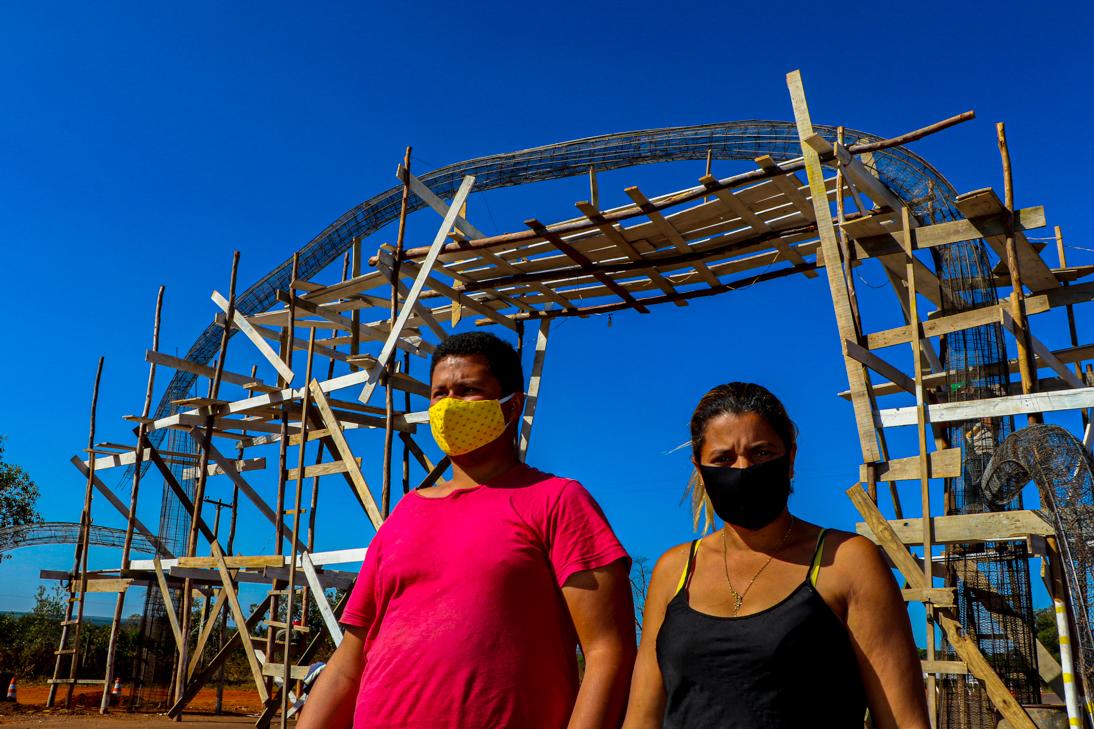 Portal do Distrito de Arapuá começa a ganhar forma Portal do Distrito de Arapuá começa a ganhar forma