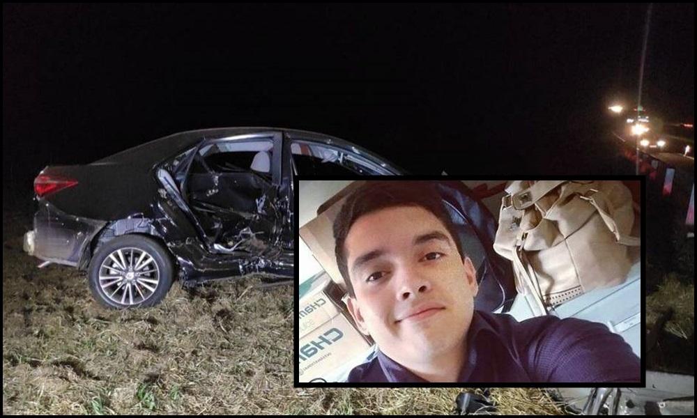 Bancário que trabalha em Andradina morre ao bater carro na Marechal Rondon 