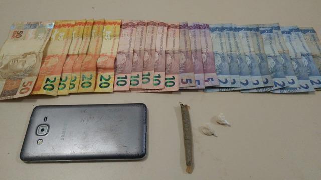 Homem é detido pela PM por porte de drogas no Centro de Três Lagoas