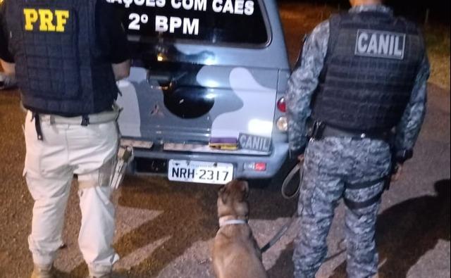 Motorista é flagrado com droga durante abordagem da PRF na BR-262