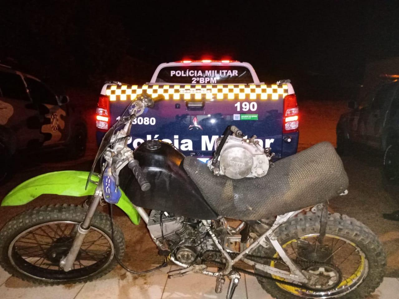 Polícia Militar apreende motocicleta com motor adulterado no Jardim Novo Aeroporto