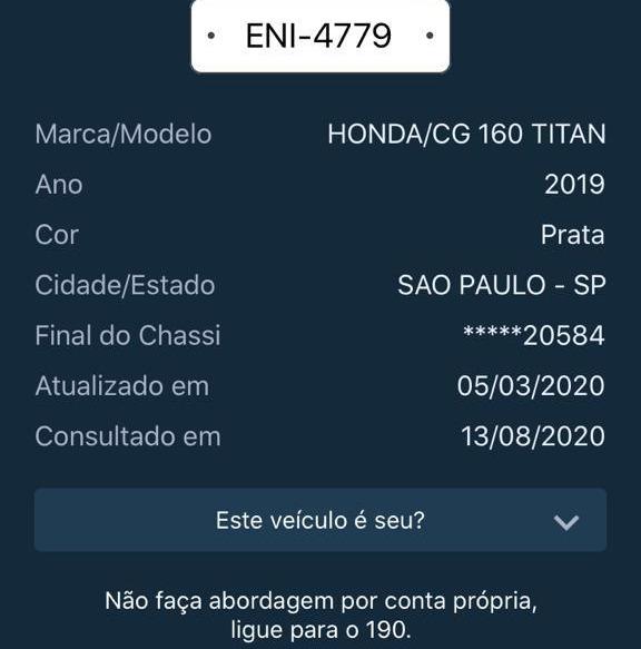 Quadro de moto é encontrado, no bairro Osmar Ferreira Dutra
