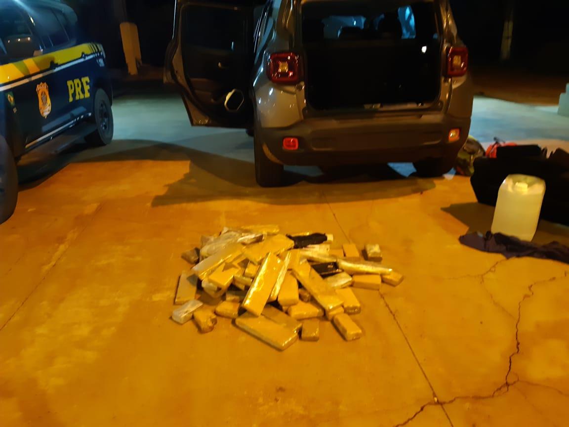 Jovem em Jeep/Renegade delata à PRF que levaria droga para Belo Horizonte 