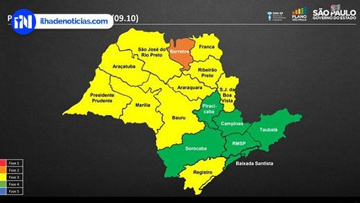 Araçatuba permanece na fase amarela da flexibilização da quarentena