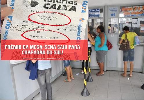 Quase Milionário: Apostador de Chapadão do Sul acerta a Quina da Mega Sena e vai receber R$ 47.955,93 Quase Milionário: Apostador de Chapadão do Sul acerta a Quina da Mega Sena e vai receber R$ 47.955,93