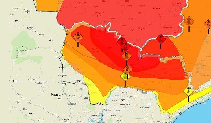 Três Lagoas está entre as 30 cidades com risco de morte por excesso de calor; veja a lista 
