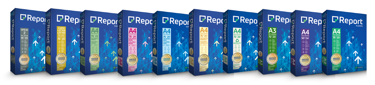 Suzano anuncia reposicionamento da marca de papéis Report