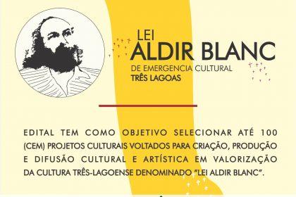 Primeira fase de seleção do Edital Aldir Blanc em Três Lagoas é apresentado a população