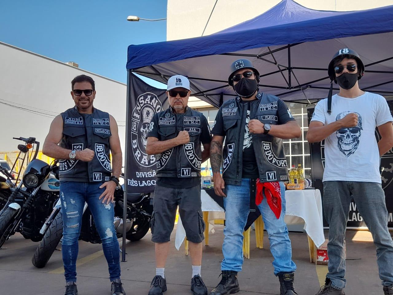 Moto clube Insanos realiza ação beneficente em prol de crianças carentes em Três Lagoas