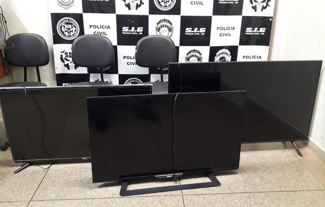 SIG recupera televisores que podem ter sido furtados em Três Lagoas