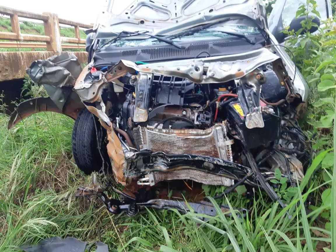 Moradora Chapadão do Sul morre e 2 pessoas ficam feridas após carro cair de ponte em Goiás 