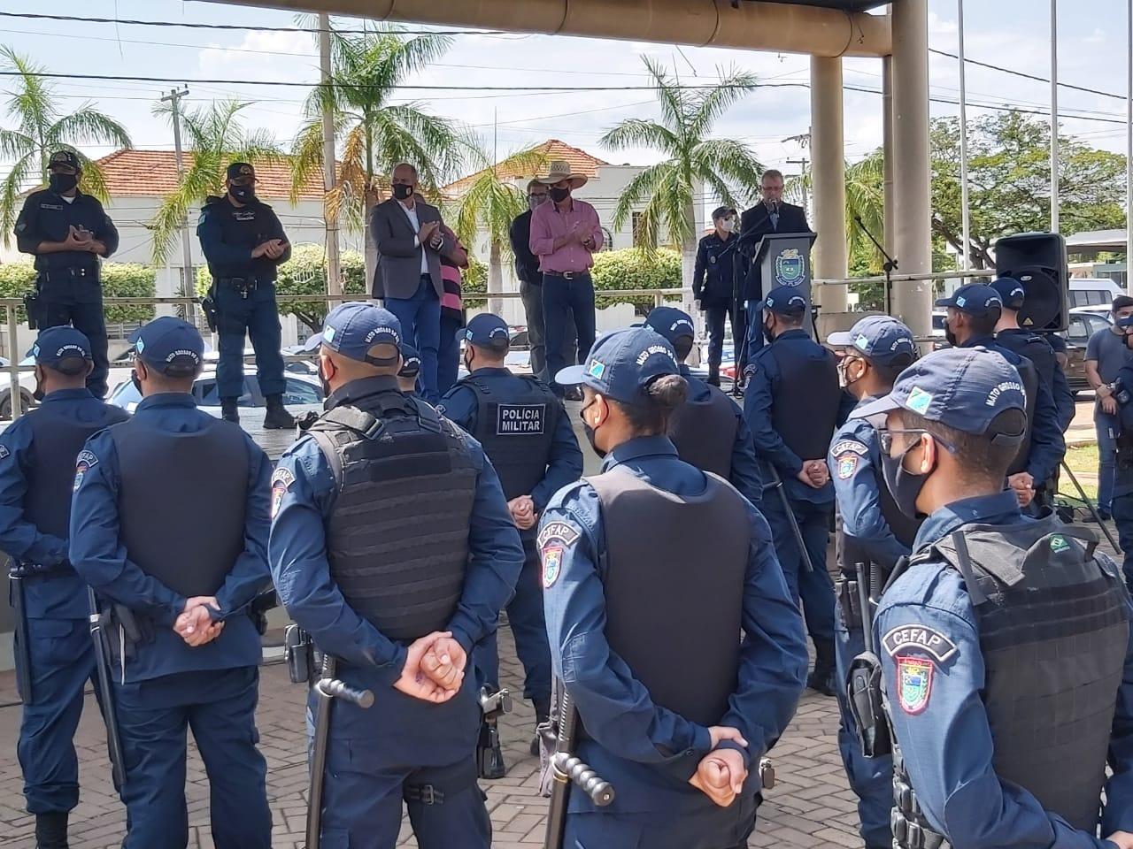 Três Lagoas recebe reforço no policiamento da área central durante “Operação Boas Festas”