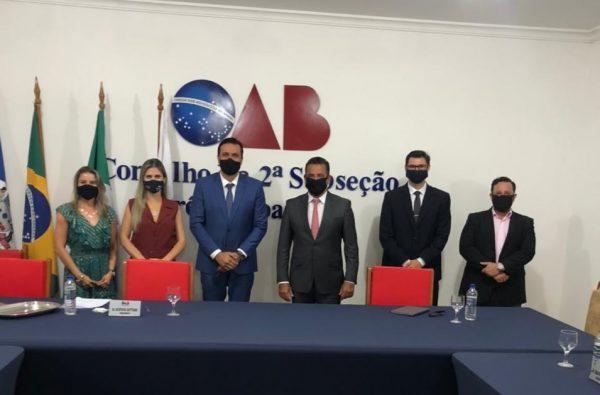 Diretoria da Subseção Três Lagoas recebe Desembargador Alexandre Bastos Diretoria da Subseção Três Lagoas recebe Desembargador Alexandre Bastos