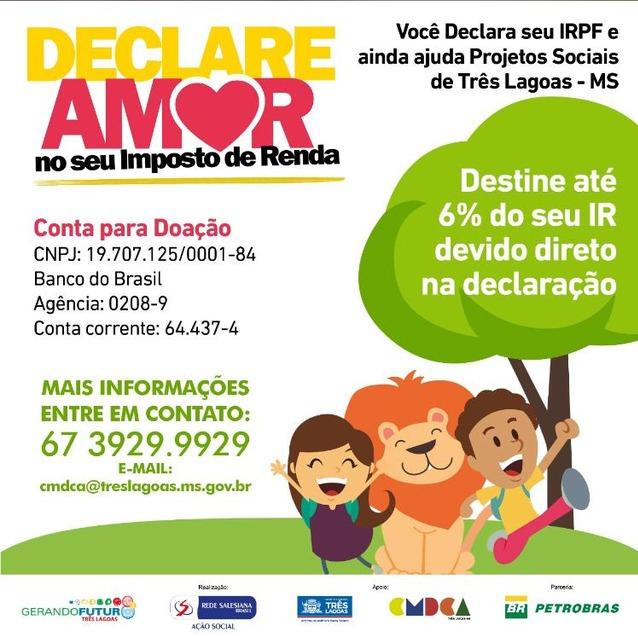 Doação de imposto de renda 2021 já pode ser revertido para projetos sociais