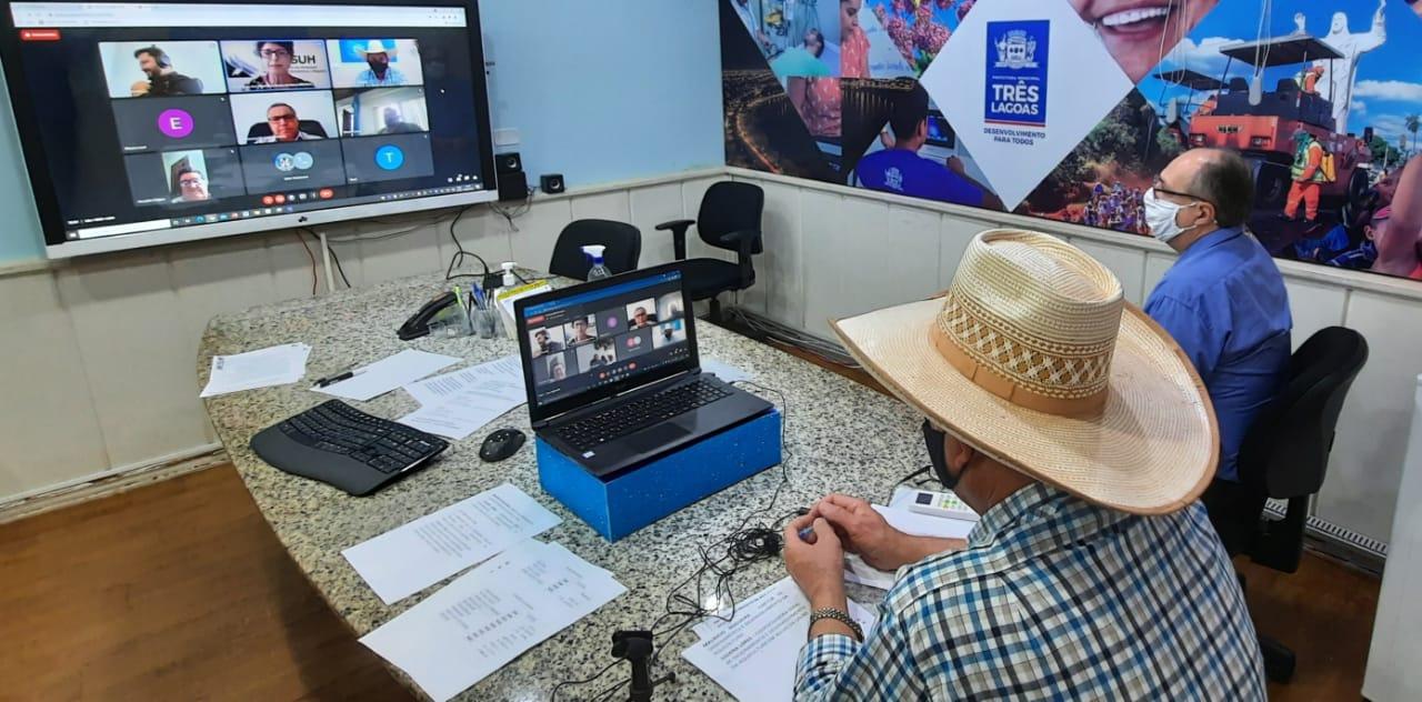 Angelo Guerreiro comandou videoconferência da AMUSUH com MT, MS e TO