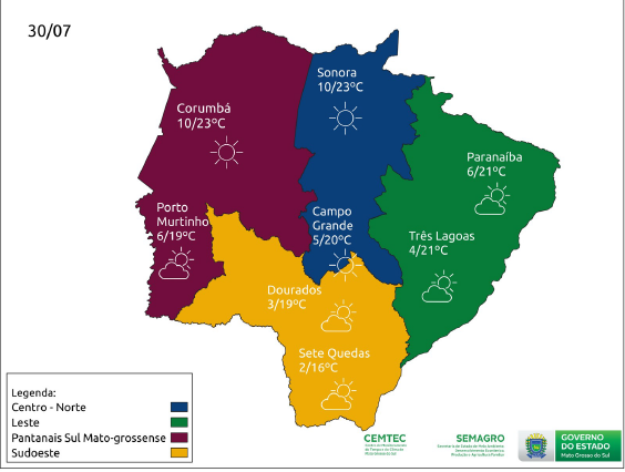 Depois de frio extremo, temperaturas voltam a subir neste final de semana