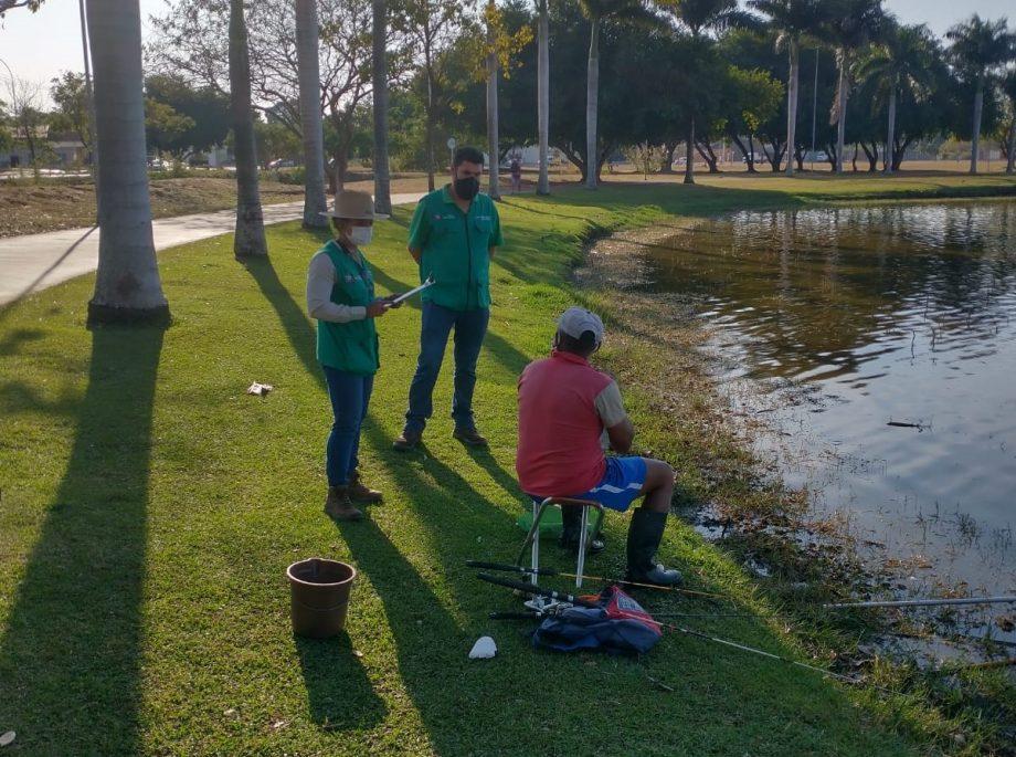 Secretaria de Meio Ambiente realiza fiscalização na Lagoa Maior para inibir pesca ilegal