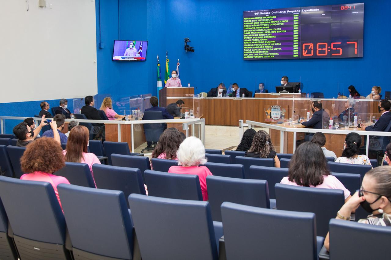 Outubro Rosa é lançada oficialmente durante 46ª sessão ordinária na CMTLS