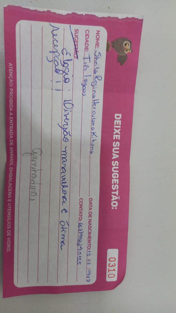 Confira o mais novo sorteado de uma diária no quiosque do Balneário Municipal
