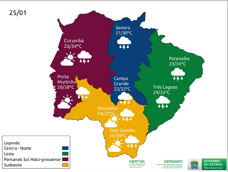 Sul-mato-grossense terá mais um dia de calor intenso; tempo muda nos próximos dias