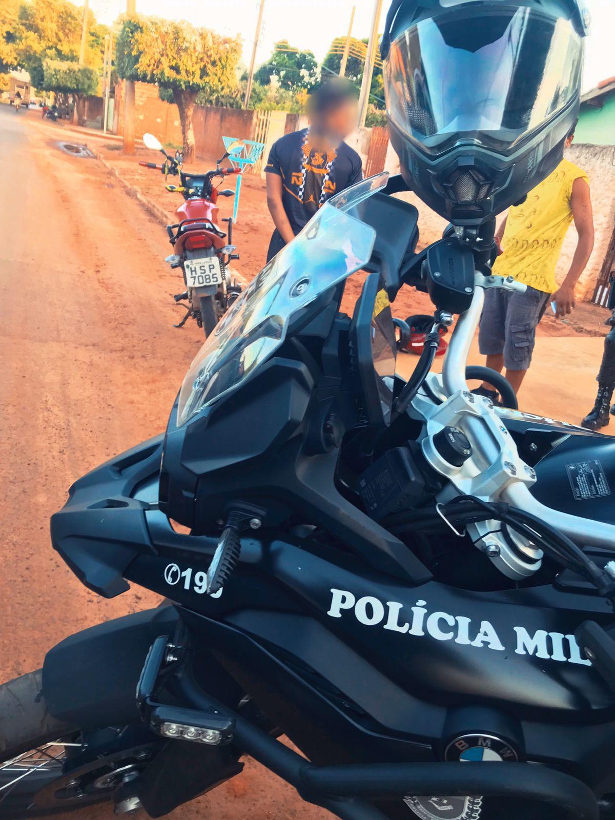 GETAM recupera moto furtada no Jardim Esperança GETAM recupera moto furtada no Jardim Esperança