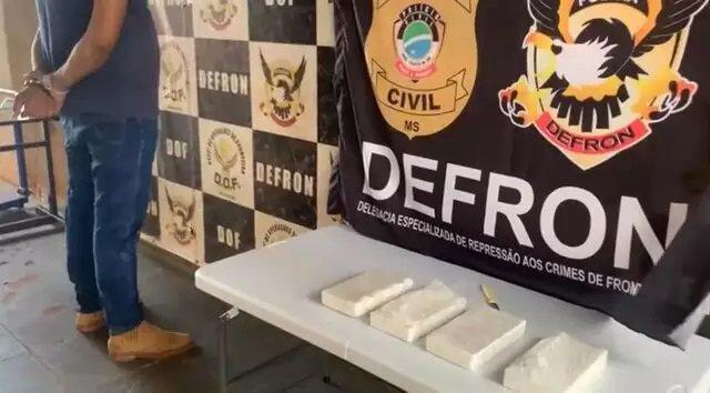 Traficante é preso com cocaína avaliada em R$ 200 mil escondida no quintal de casa em MS