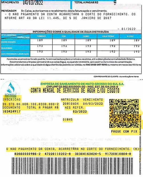 Sanesul implanta QR Code para faturas de água e esgoto com a opção de pagamento via PIX