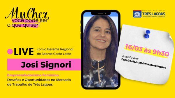 Em alusão ao mês da mulher, assistência social promove live nesta quarta-feira (16) com o tema Empreendedorismo Feminino