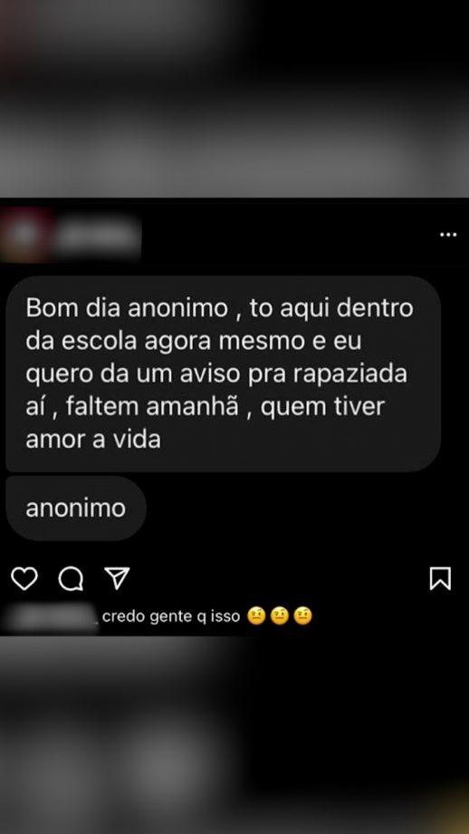 ‘Faltem amanhã’: mensagem com ameaça faz Polícia Militar cuidar escola em Campo Grande