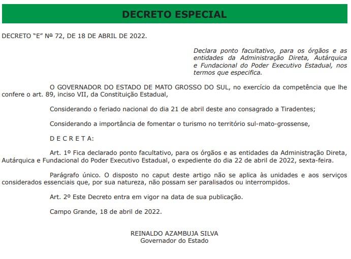 Para fomentar turismo, governo decreta ponto facultativo em 22 de abril